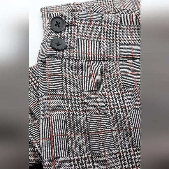 Studio By Torrid Size 24R Women's Brown Plaid Trouser Boot Pants Stretchy - Picture 5 of 6